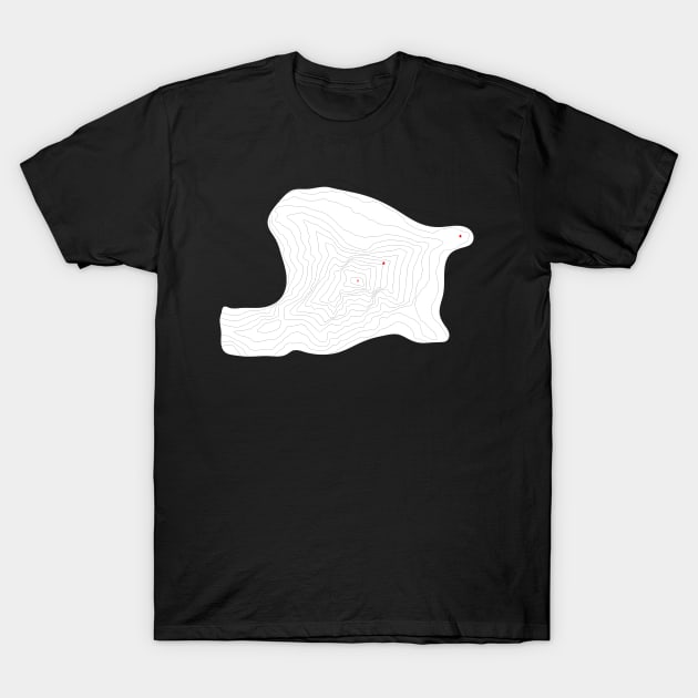 Matterhorn Mountain Contour T-Shirt by ZakPage